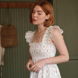 Hill House Ellie Dress in Pastel Trellis NWT 💕